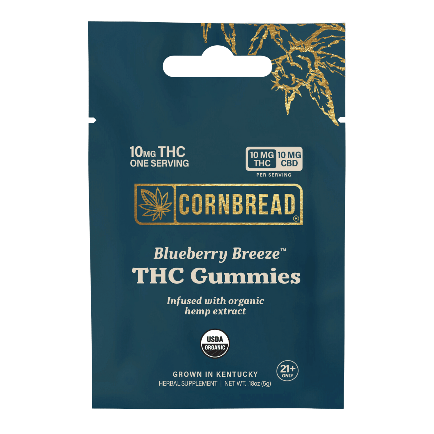 10mg THC Blueberry Breeze Sachet 10 unit Box (12ct Case)