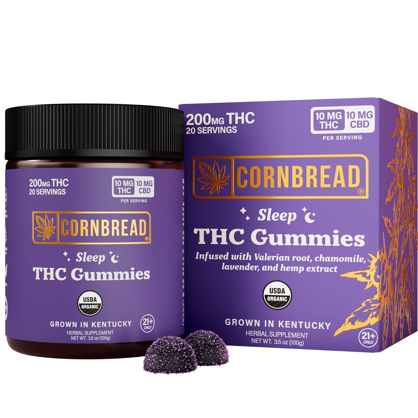 200mg THC Sleep Gummies - 12 Pack Case