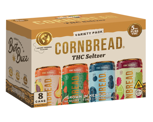 8 Count Variety Pack THC Seltzer 5mg - 24ct Case